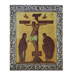 La Crucifixión - Escuela de Moscú-S XIV (31x38cm)