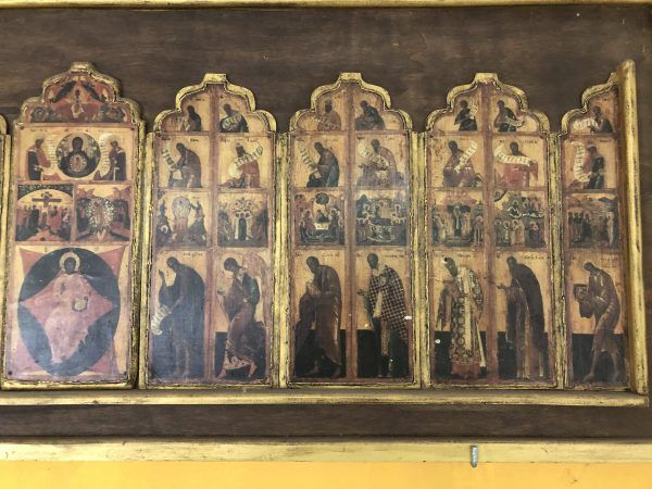 Jesús con los 12 apóstoles, María... (125x50cm) - Imagen 3