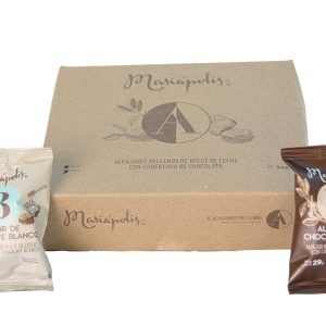 Caja de 12 Alfajores 6 Blancos + 6 Negros