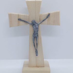 Cruz Mariápolis de álamo con pie