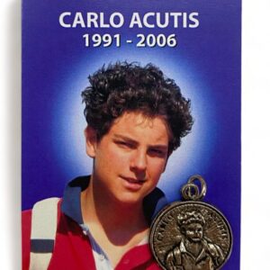 Medalla con imagen de Carlo Acutis